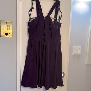 Forever 21 + purple dress with fun straps and little cut out